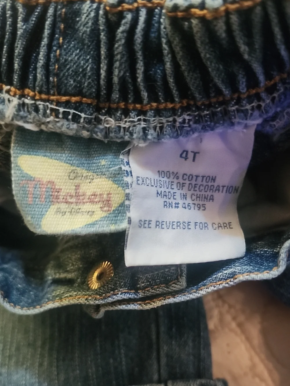 Vintage Disney Minnie Mouse Cuffed Capri Jeans With Minnie Embroidered Patches